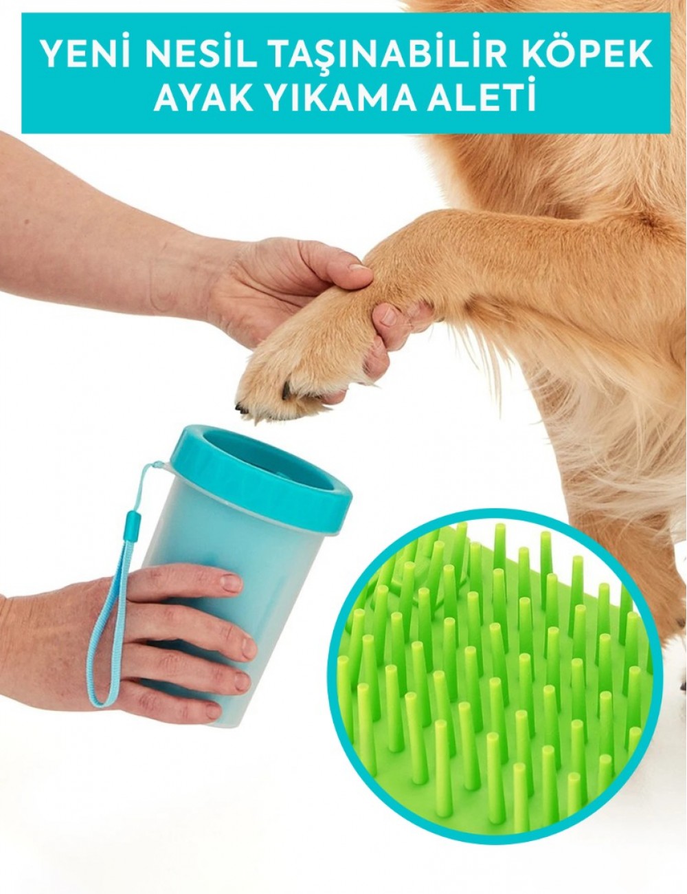 YENİ NESİL TAŞINABİLİR KÖPEK AYAK YIKAMA ALETİ