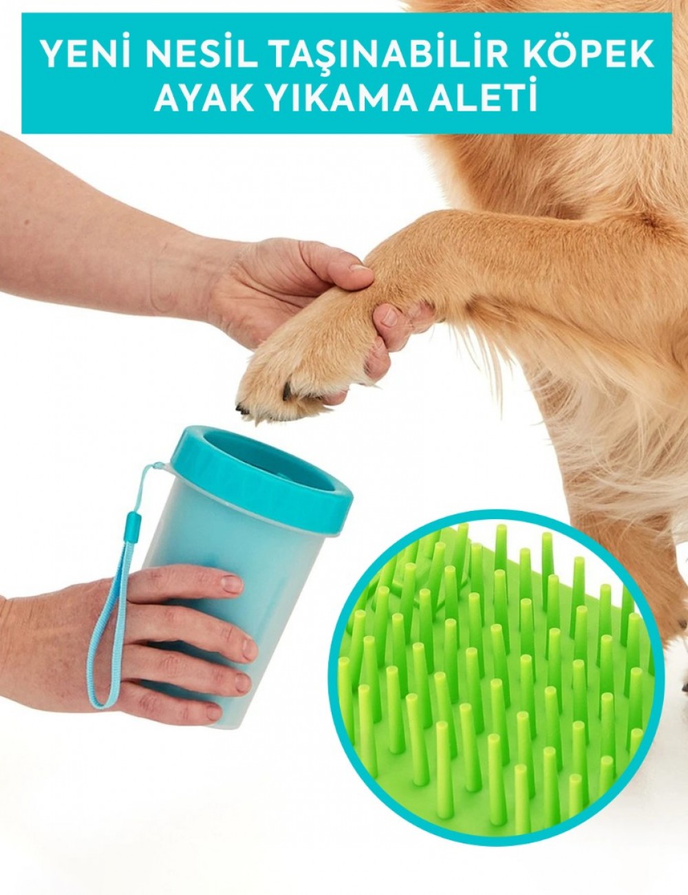 YENİ NESİL TAŞINABİLİR KÖPEK AYAK YIKAMA ALETİ