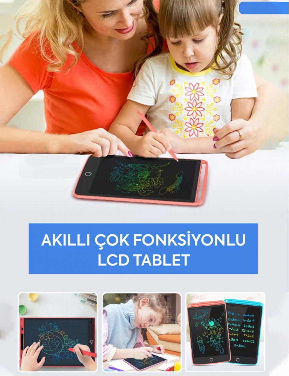 Akıllı Çok Fonksiyonlu LCD  TABLET