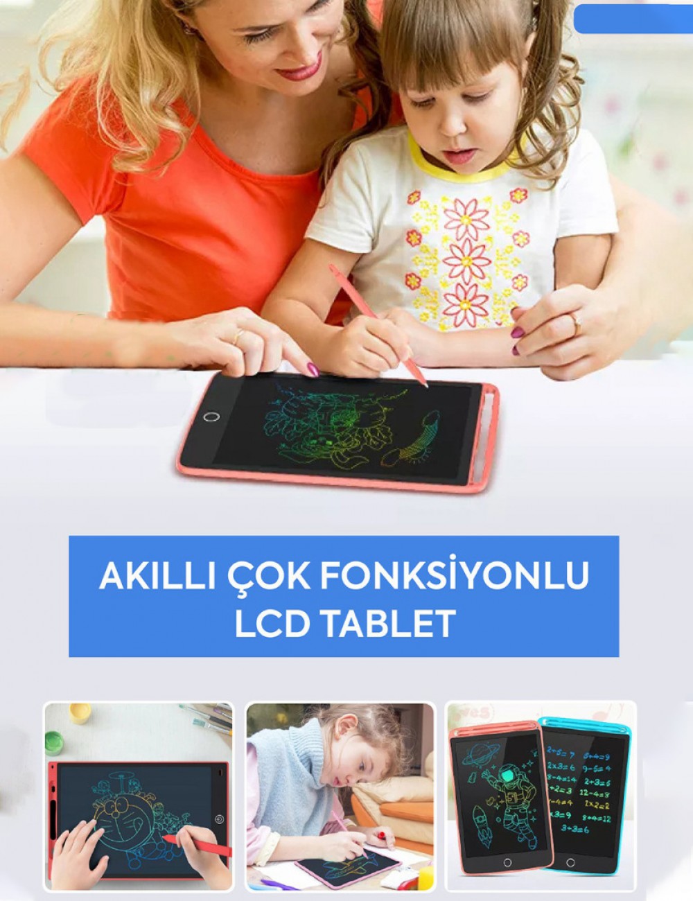Akıllı Çok Fonksiyonlu LCD  TABLET