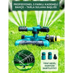 PROFESYONEL 5 FARKLI KADEMELİ BAHÇE - TARLA SULAMA BAŞLIĞI