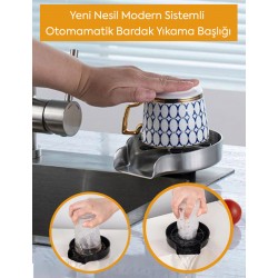 YENİ NESİL MODERN SİSTEMLİ BARDAK YIKAMA BAŞLIĞI