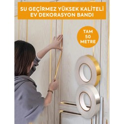 50 METRE SU GEÇİRMEZ YÜKSEK KALİTE EV DEKORASYON BANDI