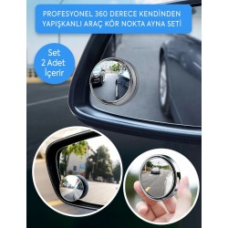 360 DERECE KENDİNDEN YAPIŞKANLI AYNA SETİ