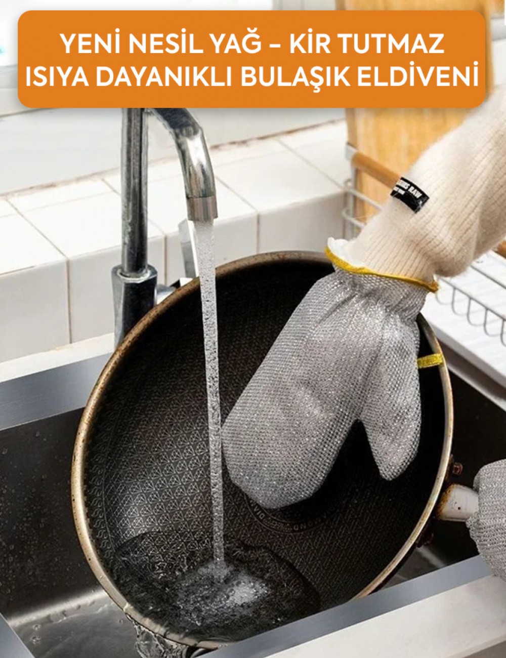  YENİ NESİL YAĞ-KİR TUTMAZ ISIYA DAYANIKLI BULAŞIK ELDİVENİ