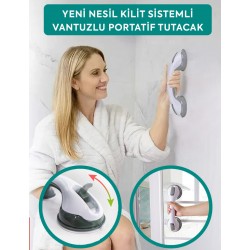 YENİ NESİL KİLİT SİSTEMLİ VANTUZLU PORTATİF TUTACAK
